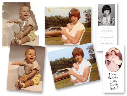 Photo Retouching and Personalized Cards